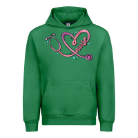 Emerald nurse heart Urban Hoodie - MaliasSmallBusiness