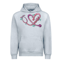 Heather Grey nurse heart Urban Hoodie - MaliasSmallBusiness