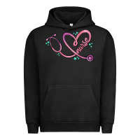Pigment Black nurse heart Urban Hoodie - MaliasSmallBusiness