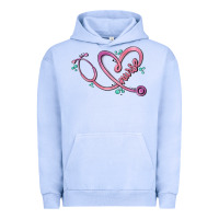 Pigment Grape Ice nurse heart Urban Hoodie - MaliasSmallBusiness