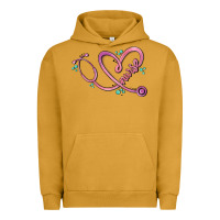 Pigment Peanut Butter nurse heart Urban Hoodie - MaliasSmallBusiness