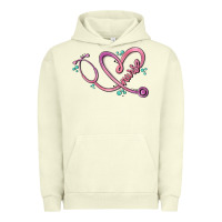 Pigment Pistachio nurse heart Urban Hoodie - MaliasSmallBusiness