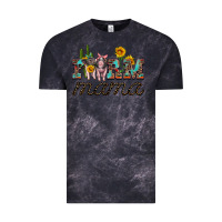 Cloud Black farm mama with baby pigs Vintage Tee - Artiststas
