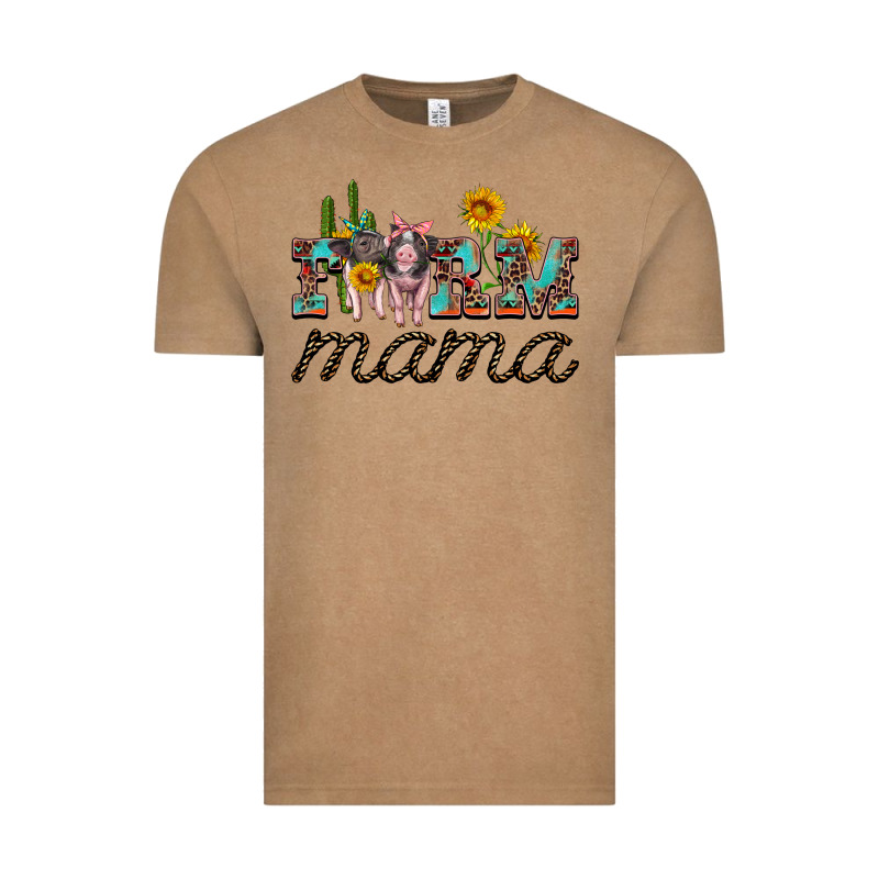 Farm Mama With Baby Pigs Vintage Tee by Artiststas | Teevron