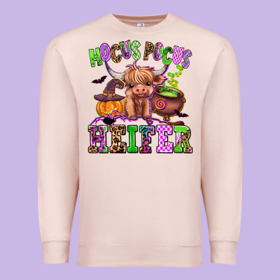 Hocus Pocus Heifer Premium Sweatshirt Designed By Adodesignshop