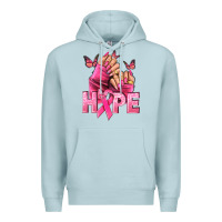 Blue Mist hope cancer nails Premium Hoodie - NancyCooperArtShop