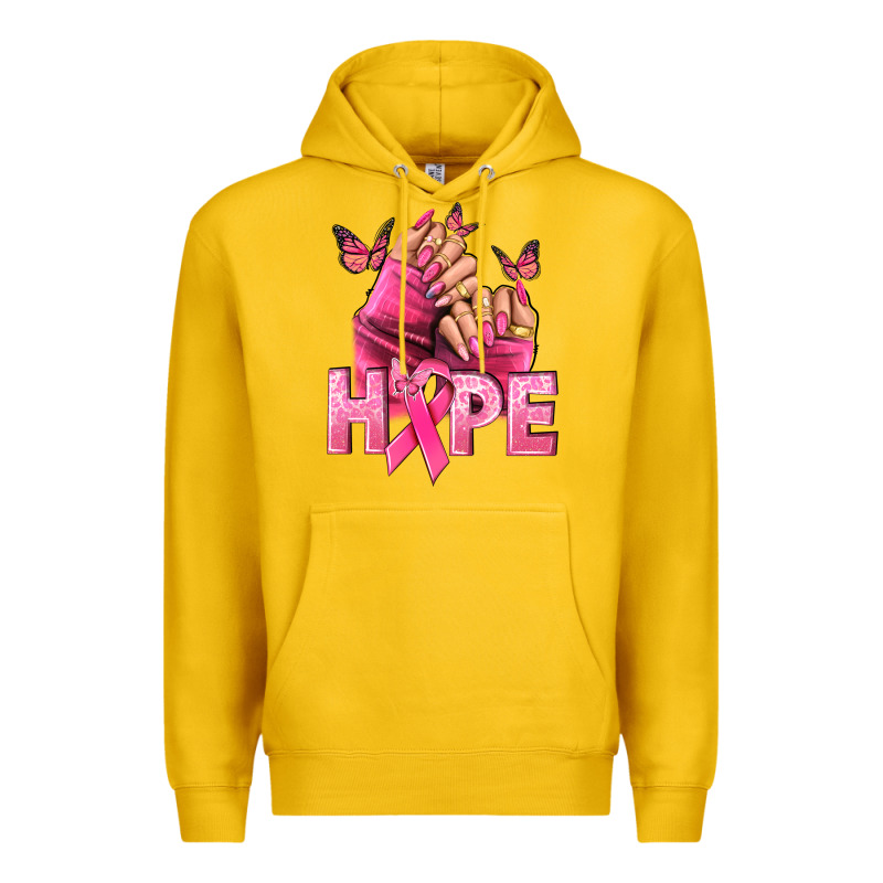 Hope Cancer Nails Premium Hoodie by NancyCooperArtShop | Teevron