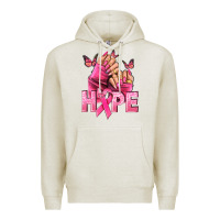 Oatmeal Heather hope cancer nails Premium Hoodie - NancyCooperArtShop