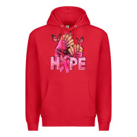 Red hope cancer nails Premium Hoodie - NancyCooperArtShop