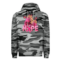 Slate Camo hope cancer nails Premium Hoodie - NancyCooperArtShop