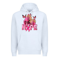 White hope cancer nails Premium Hoodie - NancyCooperArtShop
