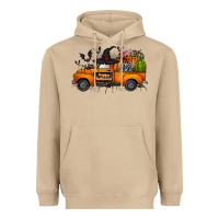 Mushroom happy halloween truck Heavyweight Hoodie - CowhideDigitalArt