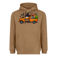 Toasted Coconut happy halloween truck Heavyweight Hoodie - CowhideDigitalArt
