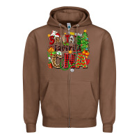Chestnut santa's favorite cna Zipper Hoodie - Zillion Design Studio