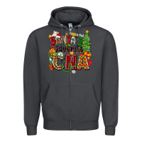 Smoke santa's favorite cna Zipper Hoodie - Zillion Design Studio