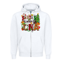 White santa's favorite cna Zipper Hoodie - Zillion Design Studio