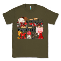 Army Green somebody's loud mouth baseball mama Classic Tee - Zillion Design Studio