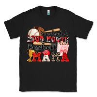 Black somebody's loud mouth baseball mama Classic Tee - Zillion Design Studio