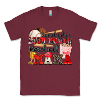 Burgundy somebody's loud mouth baseball mama Classic Tee - Zillion Design Studio