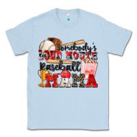 Dusty Blue somebody's loud mouth baseball mama Classic Tee - Zillion Design Studio