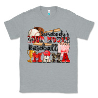 Heather Grey somebody's loud mouth baseball mama Classic Tee - Zillion Design Studio
