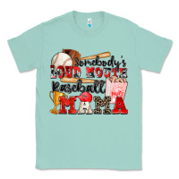 Seafoam somebody's loud mouth baseball mama Classic Tee - Zillion Design Studio