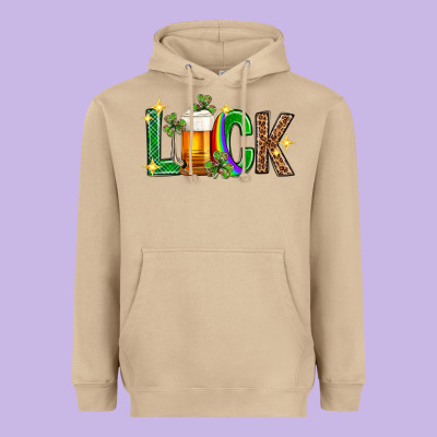 St. Patrick's Day Luck Beer Heavyweight Hoodie Designed By Neo Western