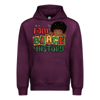 Mauve Wine i am black history black boy Urban Hoodie - MaliasSmallBusiness