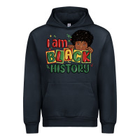 Navy i am black history black boy Urban Hoodie - MaliasSmallBusiness