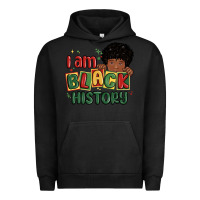 Pigment Black i am black history black boy Urban Hoodie - MaliasSmallBusiness