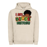 Pigment French Oak i am black history black boy Urban Hoodie - MaliasSmallBusiness