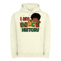 Pigment Pistachio i am black history black boy Urban Hoodie - MaliasSmallBusiness