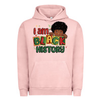 Pigment Salmon i am black history black boy Urban Hoodie - MaliasSmallBusiness