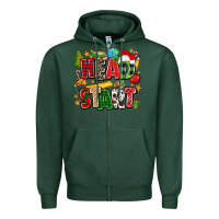Sports Green head start christmas Zipper Hoodie - Zillion Design Studio