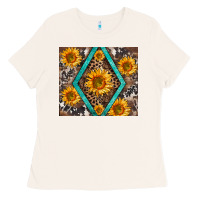 Bone sunflower tumbler Ladies Tee - BarkalooDesign