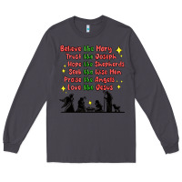 Smoke jesus and family belive like mary Long Sleeve Tee - MaliasSmallBusiness