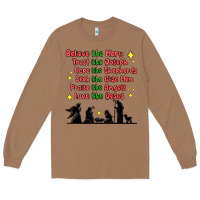 Toasted Coconut jesus and family belive like mary Long Sleeve Tee - MaliasSmallBusiness