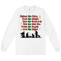 White jesus and family belive like mary Long Sleeve Tee - MaliasSmallBusiness