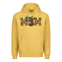 Antique Gold Western Mom Red Angus Cow Premium Hoodie - LillyAllenDesigns