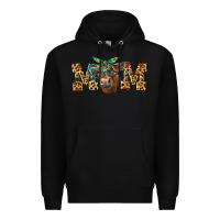 Black Western Mom Red Angus Cow Premium Hoodie - LillyAllenDesigns