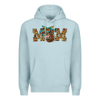 Blue Mist Western Mom Red Angus Cow Premium Hoodie - LillyAllenDesigns