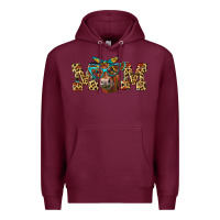 Burgundy Western Mom Red Angus Cow Premium Hoodie - LillyAllenDesigns