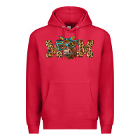 Cardinal Western Mom Red Angus Cow Premium Hoodie - LillyAllenDesigns
