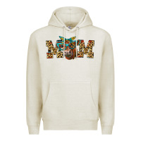 Oatmeal Heather Western Mom Red Angus Cow Premium Hoodie - LillyAllenDesigns