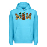 Ocean Blue Western Mom Red Angus Cow Premium Hoodie - LillyAllenDesigns