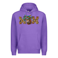 Purple Western Mom Red Angus Cow Premium Hoodie - LillyAllenDesigns