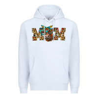 White Western Mom Red Angus Cow Premium Hoodie - LillyAllenDesigns