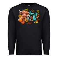 Black hay fall heifer Premium Sweatshirt - AdoDesignShop