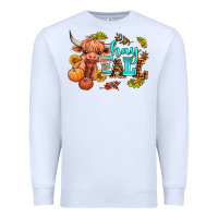 White hay fall heifer Premium Sweatshirt - AdoDesignShop
