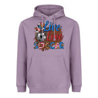 Lavender live love soccer Heavyweight Hoodie - HRA Design Shop